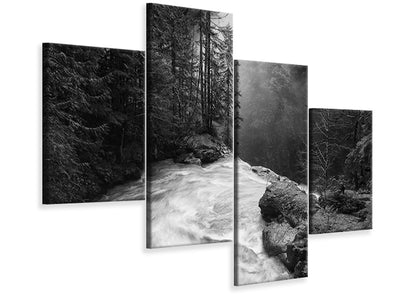 modern-4-piece-canvas-print-over-the-falls