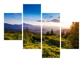 modern-4-piece-canvas-print-peaceful-landscape