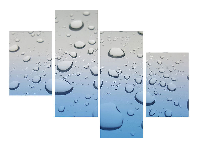 modern-4-piece-canvas-print-raindrop-in-xxl