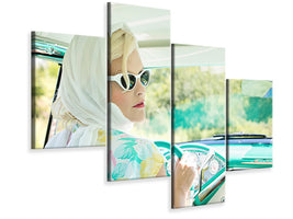 modern-4-piece-canvas-print-retro-lady