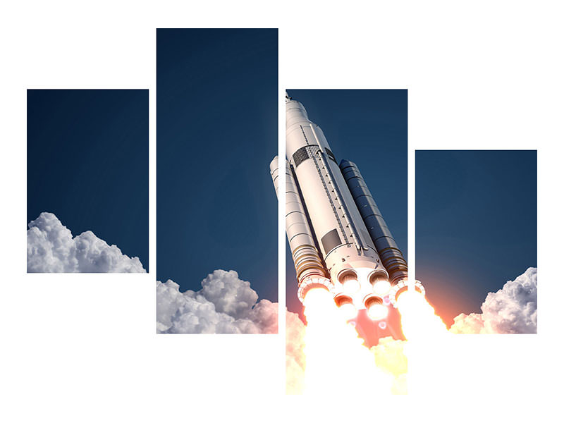 modern-4-piece-canvas-print-rocket-start