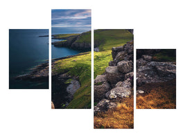 modern-4-piece-canvas-print-scotland-neist-point