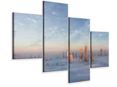 modern-4-piece-canvas-print-sinking-in-fog