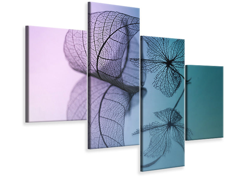 modern-4-piece-canvas-print-story-of-leaf-and-flower