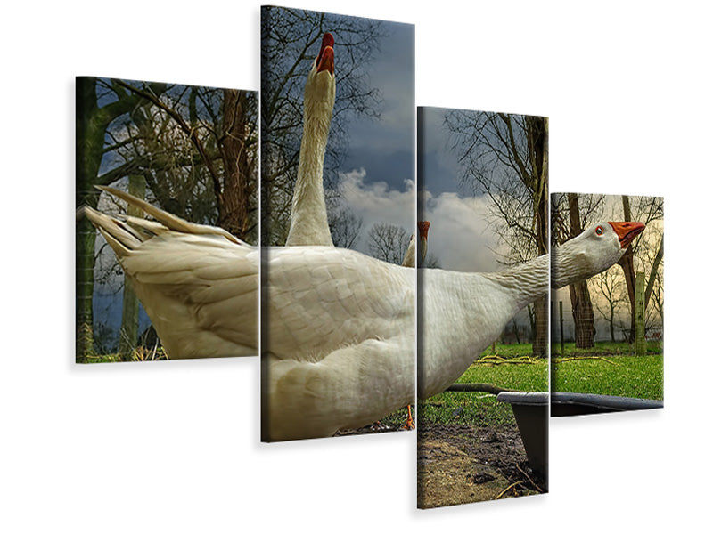 modern-4-piece-canvas-print-the-3-geese