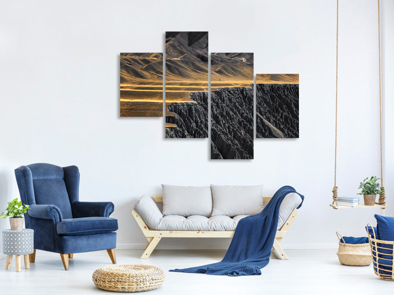 modern-4-piece-canvas-print-the-wrinkles-of-god
