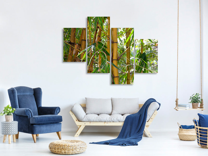 modern-4-piece-canvas-print-wild-bamboo