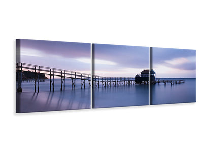 panoramic-3-piece-canvas-print-a-house-on-the-water