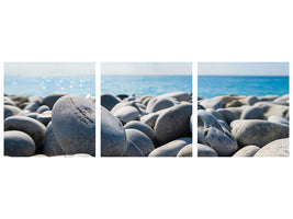 panoramic-3-piece-canvas-print-beach-stones