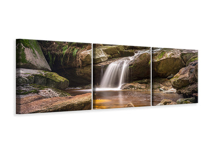 panoramic-3-piece-canvas-print-little-waterfall