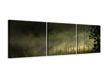 panoramic-3-piece-canvas-print-misty-morning-ii