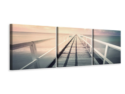 panoramic-3-piece-canvas-print-romantic-wooden-walkway