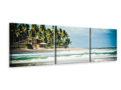 panoramic-3-piece-canvas-print-the-beach